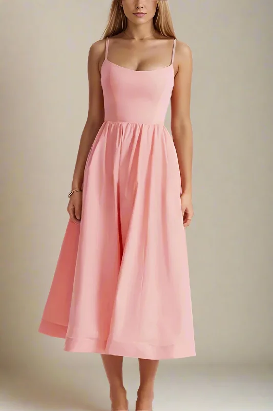  Paloma Bodycon Midi Dress - Dusty Pink