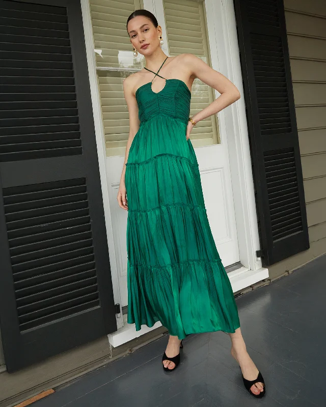 Midi dresses with gathered skirts for a full and flowing silhouette East Dress