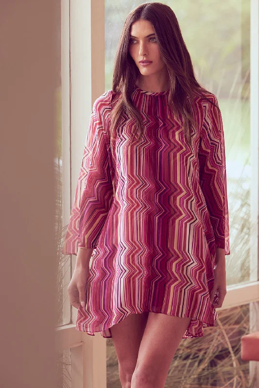 Mini dresses with puff sleeves for a vintage look PETRA DRESS
