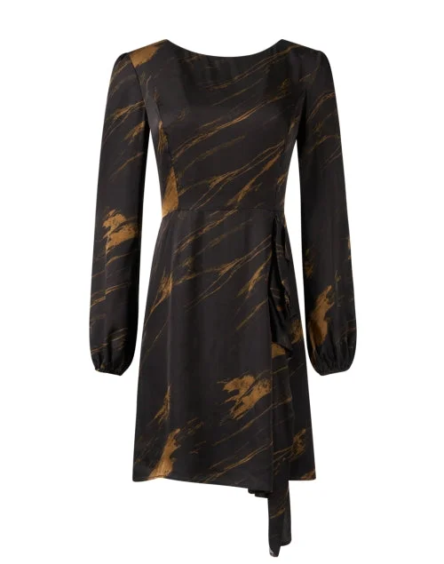 Everyday Wrap Dress with Adjustable Belt​ Malia Multi Print Dress
