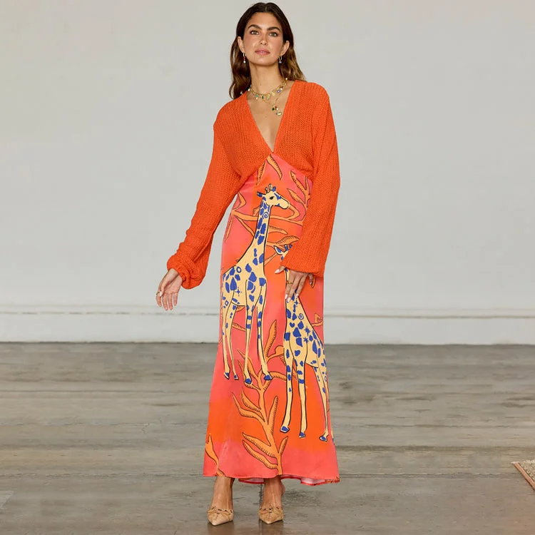 Sheath midi dresses with beaded embellishments for a formal occasion Giraffe Emma Dress Sheath midi dresses with beaded embellishments for a formal occasion Giraffe Emma Dress