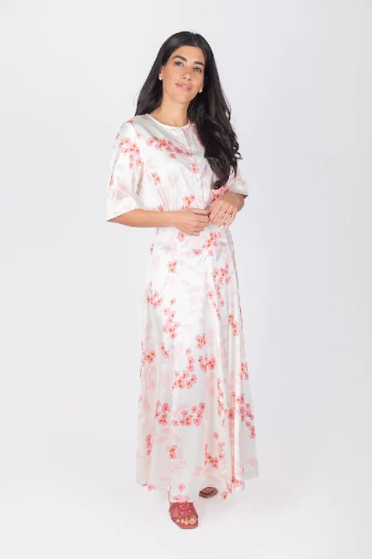  SHANA DRESS (IVORY/PINK)