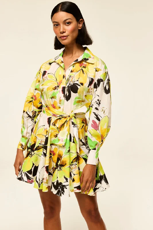 Linen mini dresses for a breathable summer option ALORA DRESS