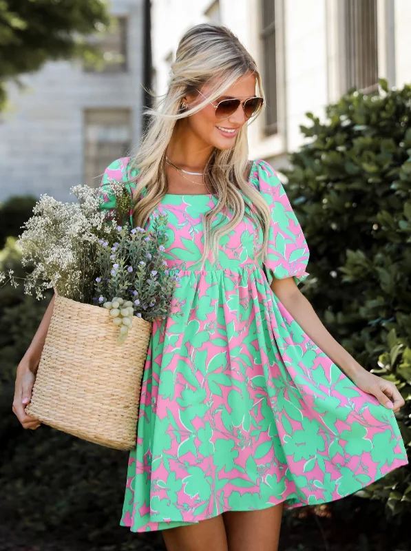  FINAL SALE - Certainly Sweet Pink Floral Mini Dress