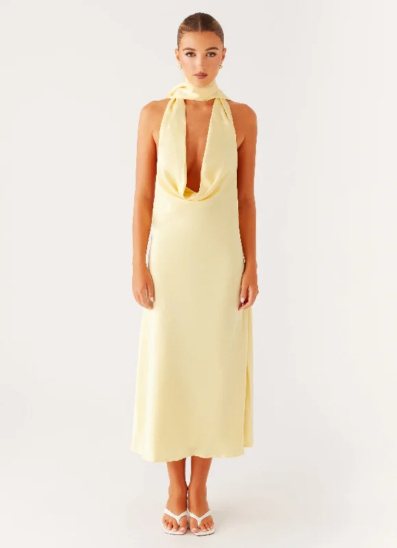  Sonny Midi Dress - Yellow