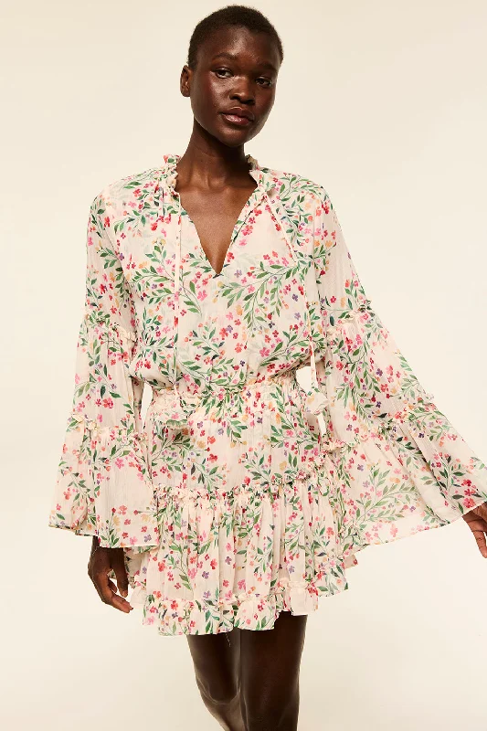 Mini dresses with one - shoulder designs LEEVA DRESS