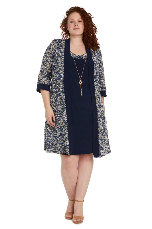 Maternity dress for a baby's first visit to the opera R&M Richards 9045W Short Plus Size Jacket Dress Maternity dress for a baby's first visit to the opera R&M Richards 9045W Short Plus Size Jacket Dress