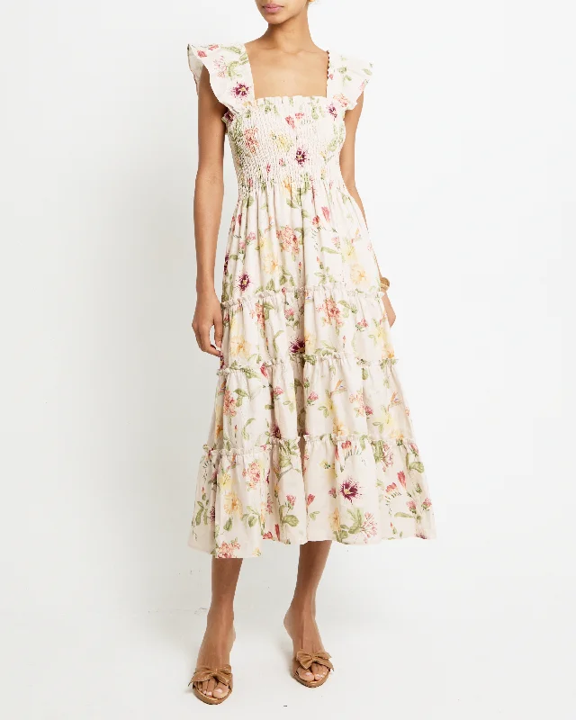Mini dresses with cold - shoulder designs Calypso Linen Maxi Dress