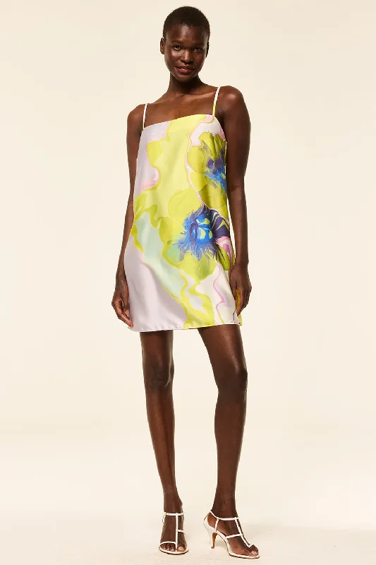 Mini dresses with abstract prints for an artistic look MAXINE DRESS
