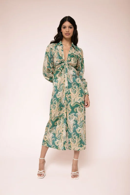 Midi dresses with belted waists to accentuate the figure Arabella Midi Dress