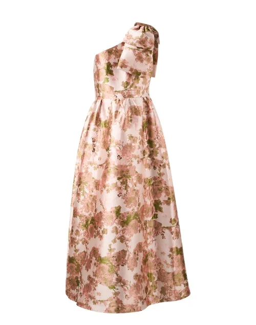 Children's Everyday Dress in Soft Jersey​ Caroline Blush Pink Jacquard Dress