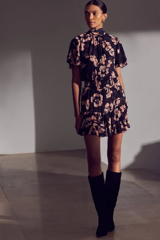 Mini dresses with polka dot patterns SAFFIE DRESS