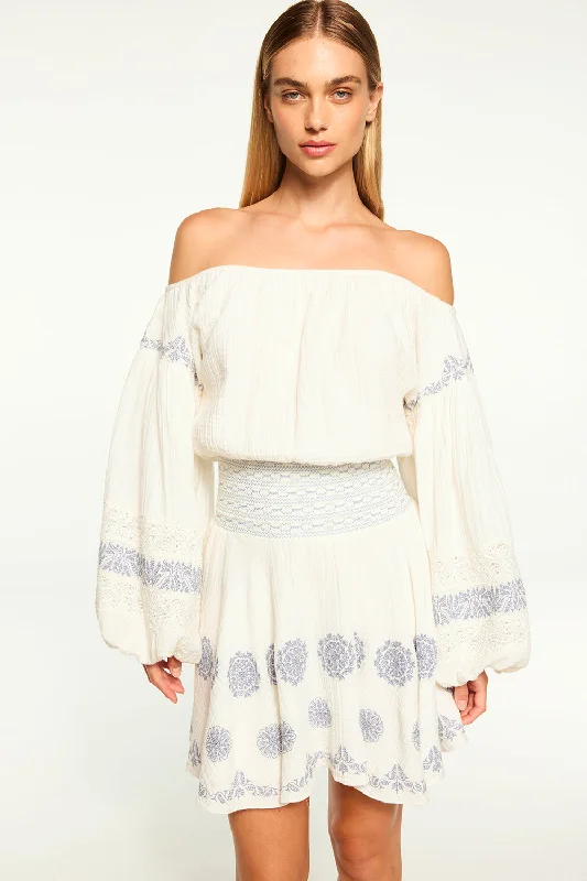 Mini dresses with fringe for a bohemian style DALIYA DRESS