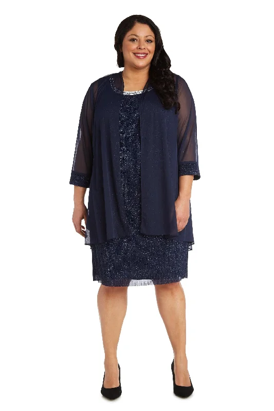 Maternity dress for a baby's first visit to the children's garden R&M Richards 2583W Short Plus Size Dress Maternity dress for a baby's first visit to the children's garden R&M Richards 2583W Short Plus Size Dress