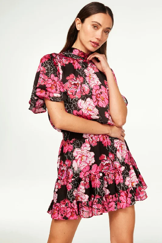 Mini dresses with polka dot patterns SAFFIE DRESS