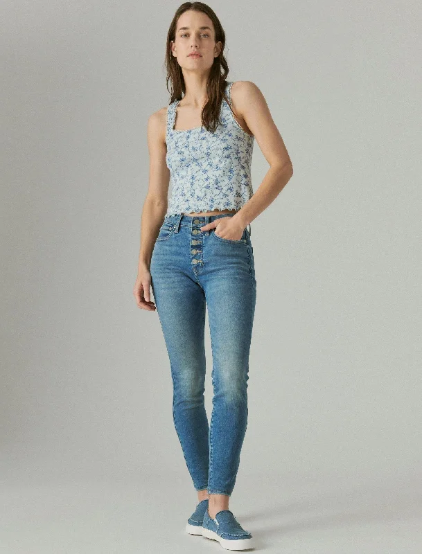 Women's Denim - Look Tight Trousers in Light Blue for a Casual and Versatile OptionLucky Brand Womens High Rise Curvy Skinny Women's Denim - Look Tight Trousers in Light Blue for a Casual and Versatile OptionLucky Brand Womens High Rise Curvy Skinny