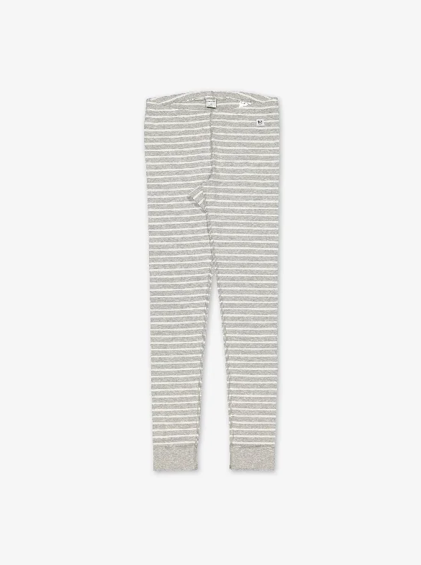 Women's High - Waisted Tight Trousers with Side Slits in Beige for a Trendy LookPO.P Stripe Adult Leggings
