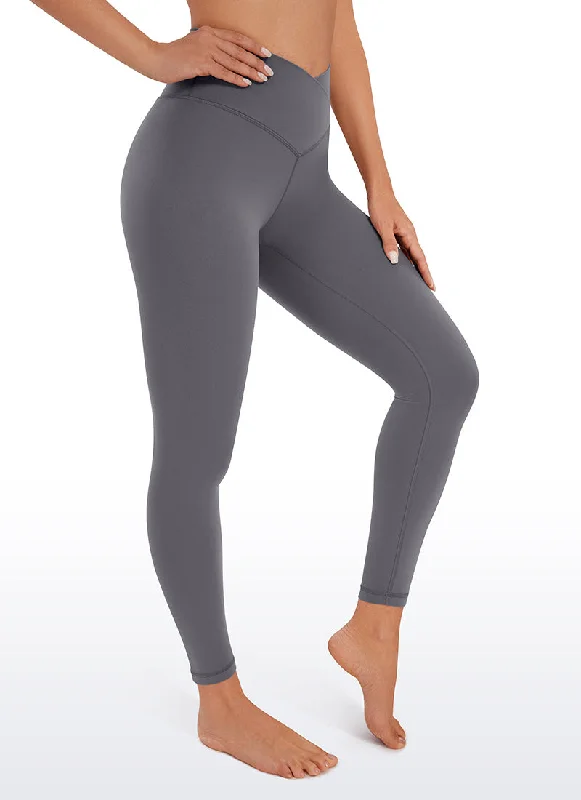 Women's Tight Trousers with Rhinestone Embellishments in Silver for a Sparkly LookButterluxe Yoga Leggings 25''- V Cross Waist Women's Tight Trousers with Rhinestone Embellishments in Silver for a Sparkly LookButterluxe Yoga Leggings 25''- V Cross Waist