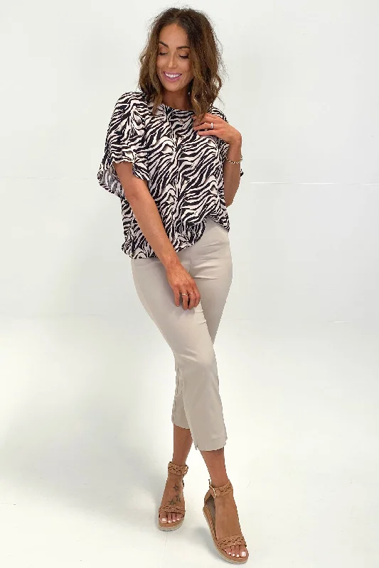 Plus Size Women's Plaid Tight Trousers in Multicolor for a Stylish and Classic LookThreadz Basic Pant Natural Plus Size Women's Plaid Tight Trousers in Multicolor for a Stylish and Classic LookThreadz Basic Pant Natural