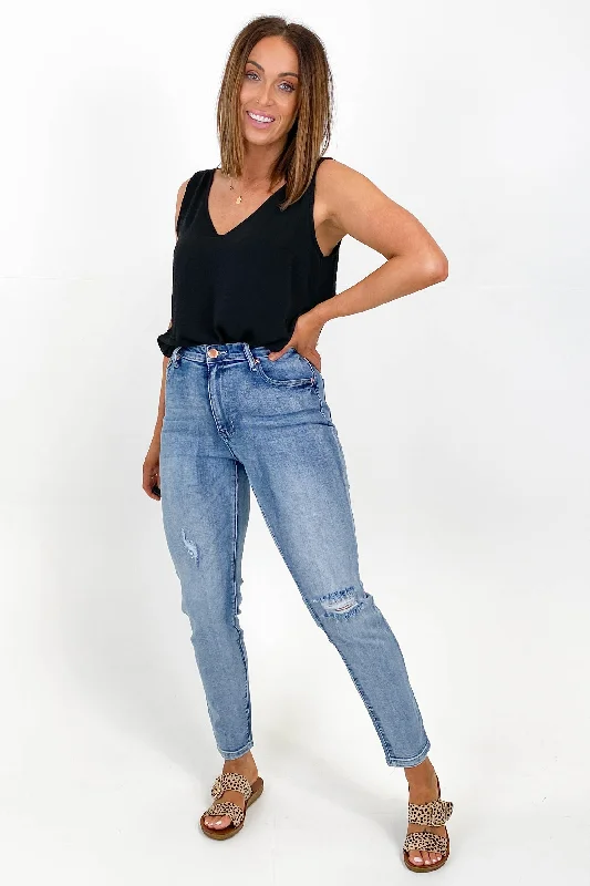 Plus Size Women's Sheer Tight Trousers in Nude for a Subtle and Stylish StatementWakee Mollie Ripped Jean Light Blue Plus Size Women's Sheer Tight Trousers in Nude for a Subtle and Stylish StatementWakee Mollie Ripped Jean Light Blue