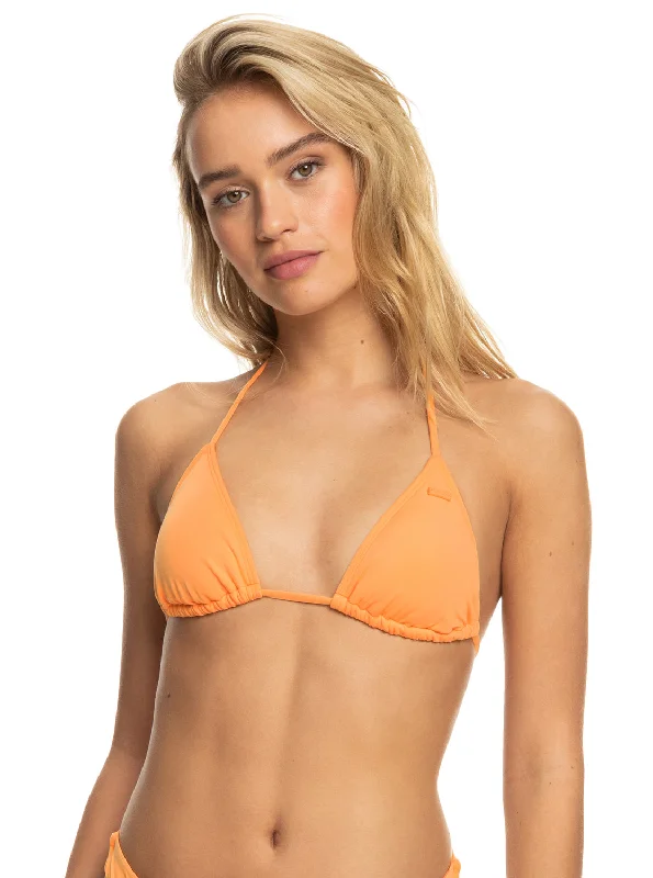 machine washable women bikini briefs for convenienceBeach Classics Tiki Triangle Bikini Top - Mock Orange