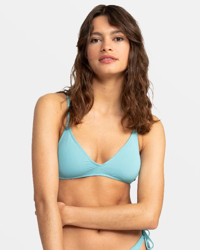 celebrity inspired women bikini briefs for a trendy lookBeach Classics Athletic Triangle Bikini Top - Maui Blue