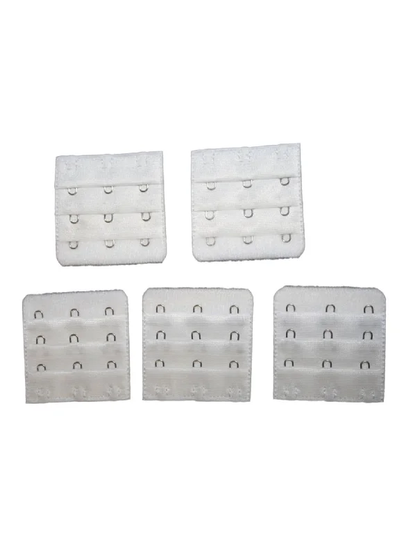 nursing bra for first - time momsWhite Bra Extenders 5-Pack