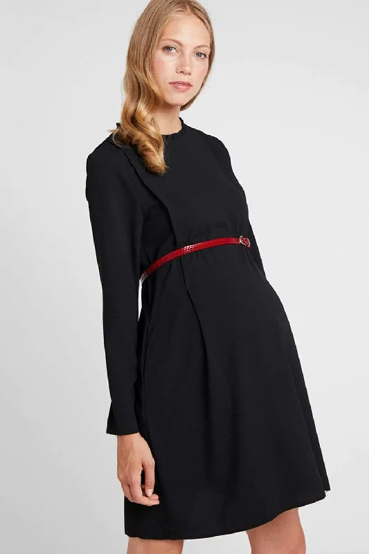 Corinna Nursing Dress Black