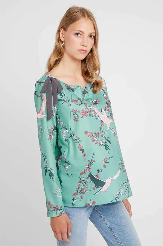 Coro Nursing Top Ceramic Print