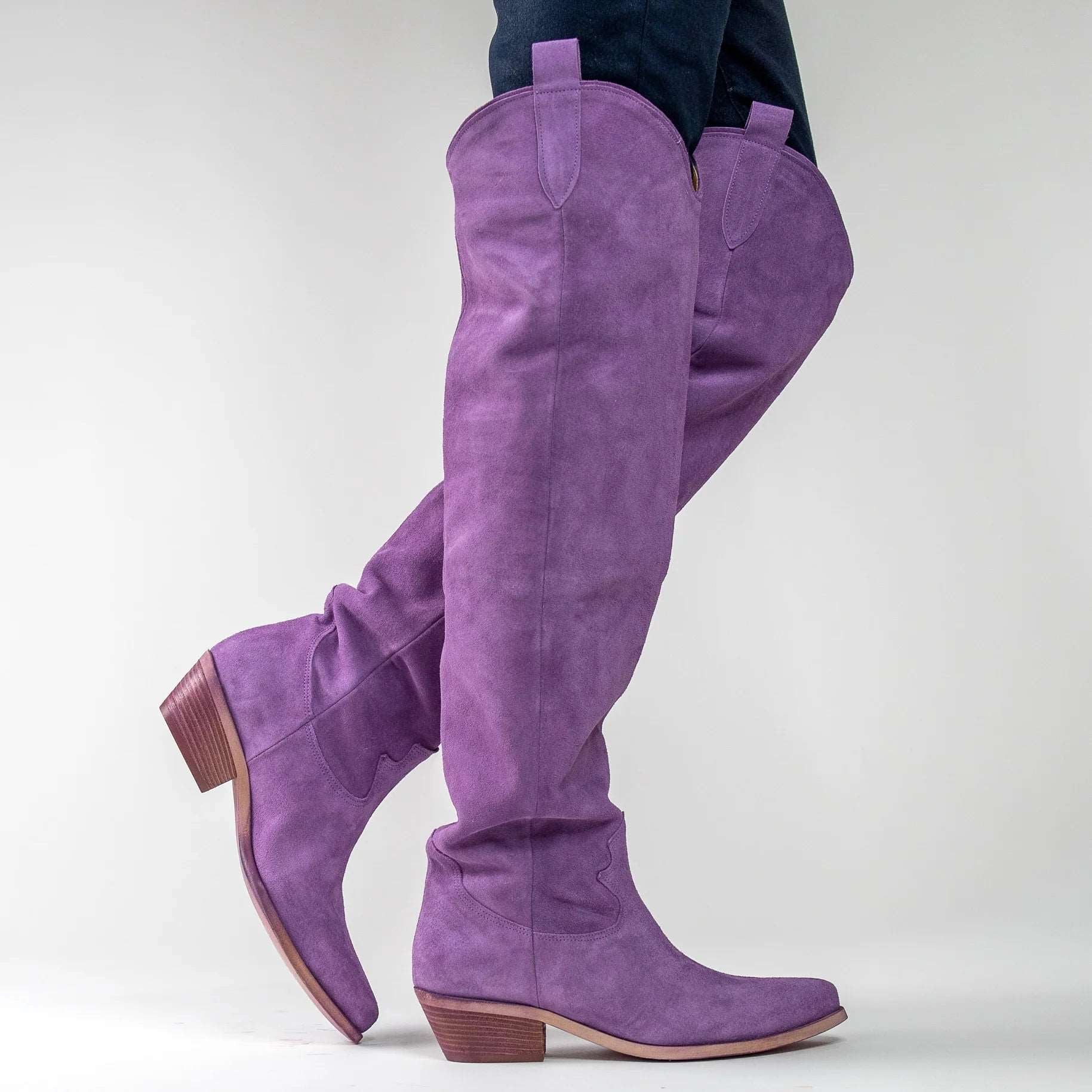 high waisted women bikini briefs for tummy controlCynthia Richard Laramie Suede Boot - Lilac Purple
