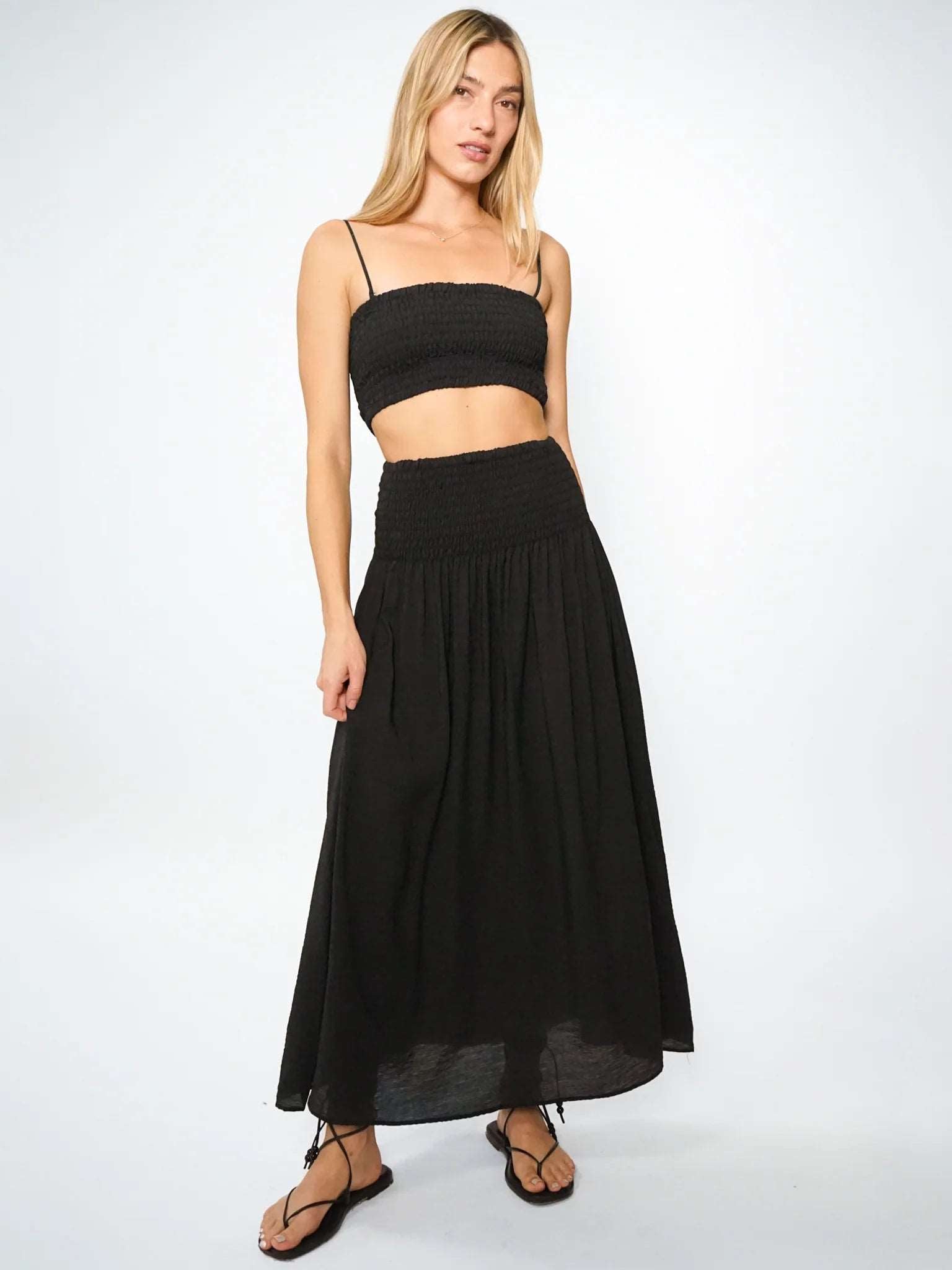 stretchy women bikini briefs for all - day comfortElectric & Rose Women's Lily Maxi Skirt - Onyx Black