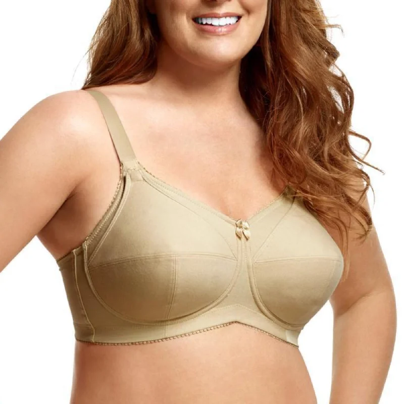 postpartum women nursing braCotton Soft Cup Nursing Bra 1613 - Nude
