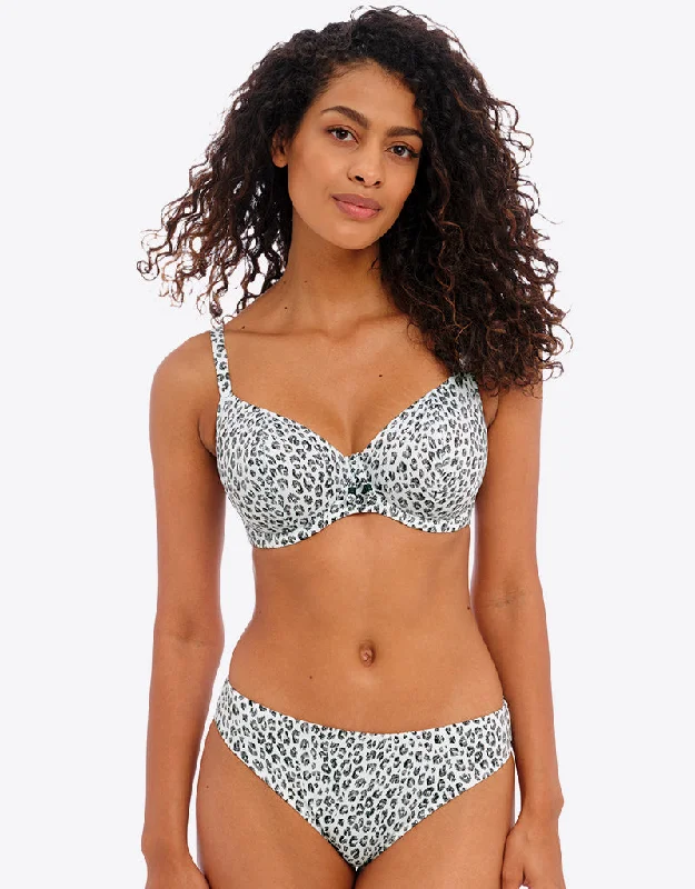plus size friendly brand women bikini briefsFreya Cala Selva Plunge Bikini Top Leopard