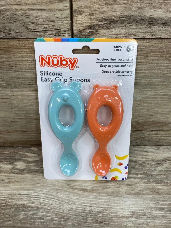 plain and simple women nursing braNEW Nuby 2Pk Silicone Easy Grip Spoons