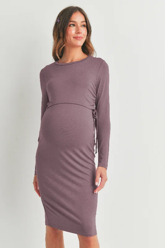 Rayon Modal Maternity Nursing Dress