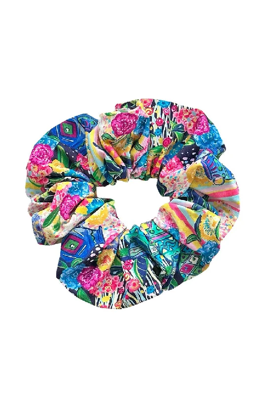 printed women bikini briefs with floral patternsScrunchie in Soleil