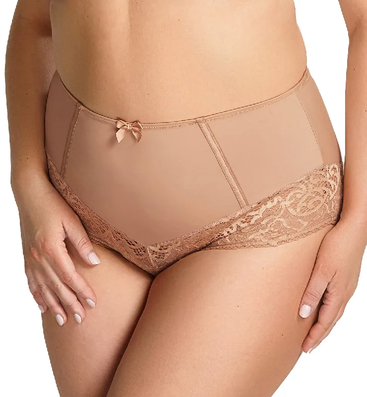 convertible women bikini briefs with removable strapsSculptresse by Panache Estel Matching Highwaist Brief (9684) - Honey