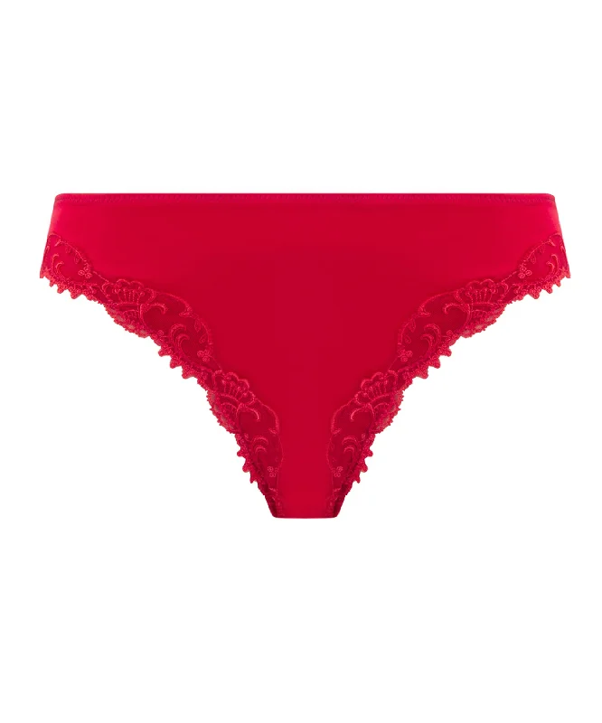 sexy lingerie for women with small busts for enhancementSplendeur Soie Rouge Italian Brief