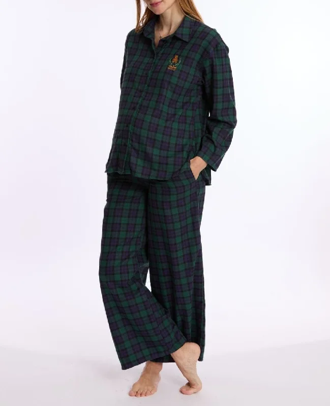 Teddy Green Maternity and Nursing Pyjamas