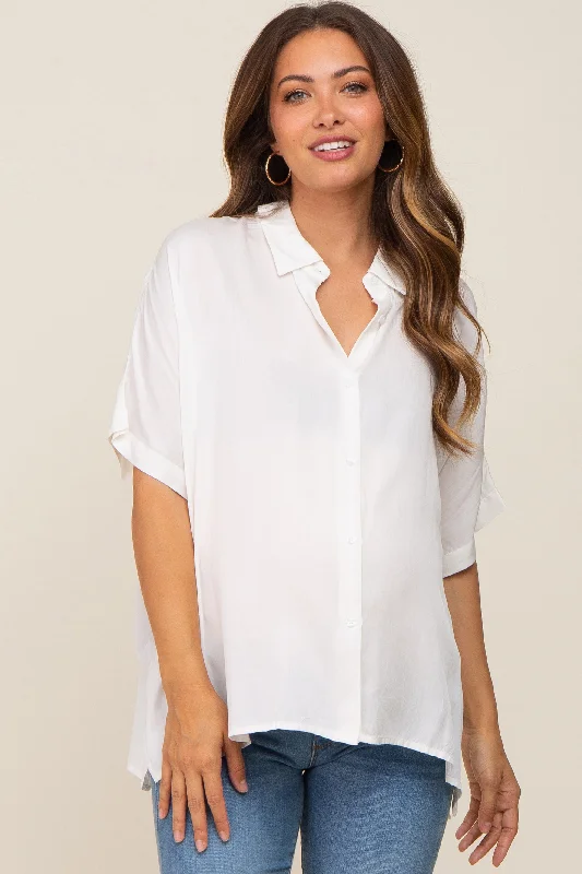 celebrity recommended women nursing braWhite Button Up Dolman Short Sleeve Maternity Top celebrity recommended women nursing braWhite Button Up Dolman Short Sleeve Maternity Top