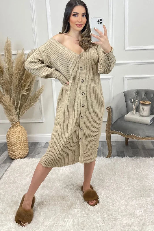long length women cardigan with side slitsAlisha Beige Button Up Longline Ribbed Knitted Cardigan long length women cardigan with side slitsAlisha Beige Button Up Longline Ribbed Knitted Cardigan