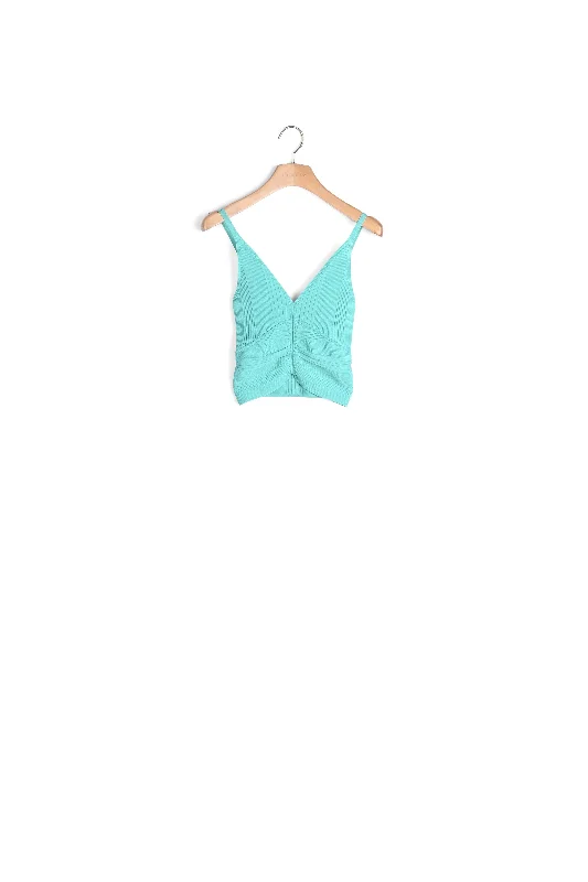 boyfriend style women cardigan for a relaxed fitDébardeur plissé
