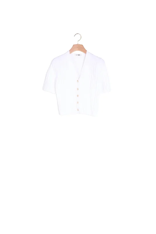 floral print women cardigan for a feminine touchPull à boutons fantaisie