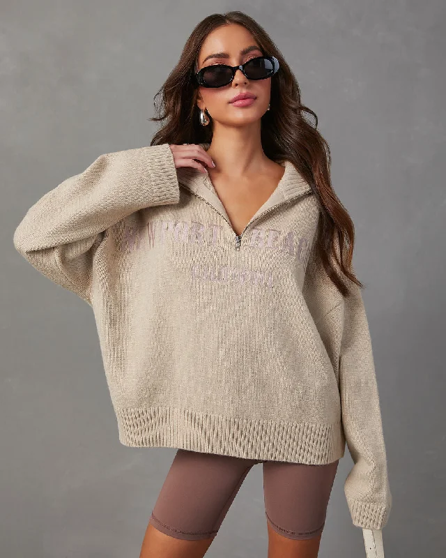 sequin embellished women cardigan for special occasionsNewport Beach California Half Zip Pullover sequin embellished women cardigan for special occasionsNewport Beach California Half Zip Pullover