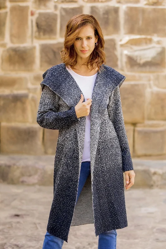 button down women cardigan with vintage buttonsPeruvian Sky Knit Ombre Alpaca Blend Long Cardigan from Peru button down women cardigan with vintage buttonsPeruvian Sky Knit Ombre Alpaca Blend Long Cardigan from Peru