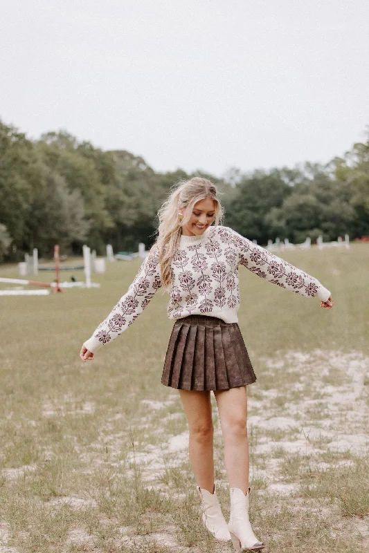 Plus Size Women's Fringe - Trimmed Sweater in Beige for a Boho - Inspired StyleBluebell Sweater Plus Size Women's Fringe - Trimmed Sweater in Beige for a Boho - Inspired StyleBluebell Sweater