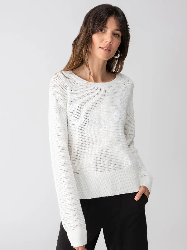 Plus Size Women's Embroidered Floral Patterned Sweater in White for a Spring - Inspired LookEveryday Openwork Sweater Chalk Plus Size Women's Embroidered Floral Patterned Sweater in White for a Spring - Inspired LookEveryday Openwork Sweater Chalk