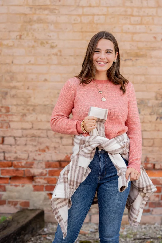 Women's Sheer Lace - Trimmed Sweater in Cream for a Delicate and Elegant AppearanceHeathered Knit Ribbed Trim Sweater Women's Sheer Lace - Trimmed Sweater in Cream for a Delicate and Elegant AppearanceHeathered Knit Ribbed Trim Sweater