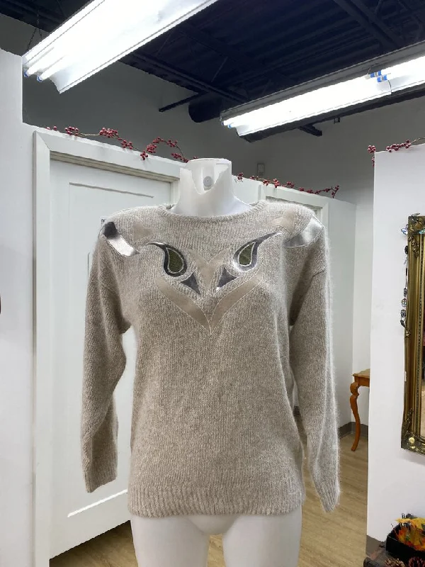 Plus Size Women's Pocket - Detail Sweater in Olive Green for a Practical and Fashionable PieceJessica vintage silk/angora/blend sweater S Plus Size Women's Pocket - Detail Sweater in Olive Green for a Practical and Fashionable PieceJessica vintage silk/angora/blend sweater S