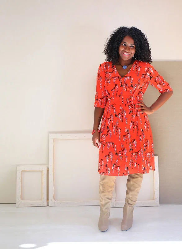 Empire Waist Women Dress to Accentuate the Bust and Conceal the WaistLiesl + Co Saint-Germain Wrap Dress Empire Waist Women Dress to Accentuate the Bust and Conceal the WaistLiesl + Co Saint-Germain Wrap Dress